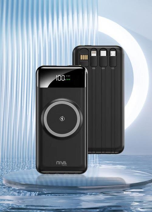 خرید پاوربانک فست شارژ وایرلس دار Niva مدل V087